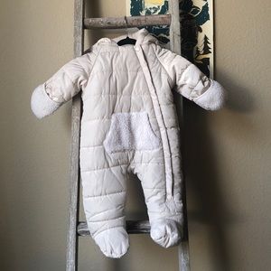 ❌ SOLD 3-6M Jessica Simpson Cream Puffer Bunting Snowsuit